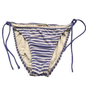 Roxy Quicksilver size L - LARGE Bikini bottom strips blue